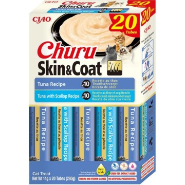 INABA Churu Skin&Coat Tuna recipe - cat treats - 20x14g