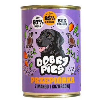 DOBRY PIES Beef with Jerusalem artichoke and rosemary - wet dog food - 400g