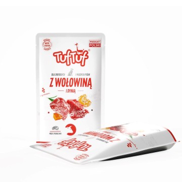 TUF TUF Minced beef with pumpkin - wet dog food - 100g