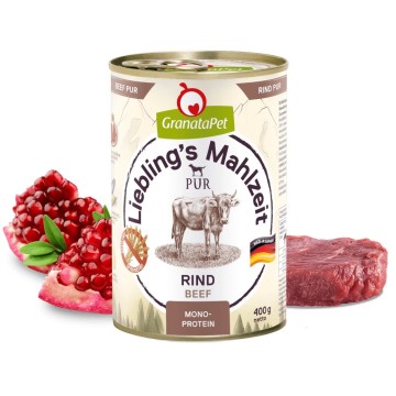 GRANATAPET Liebling's Mahlzeit Beef - wet dog food - 400g