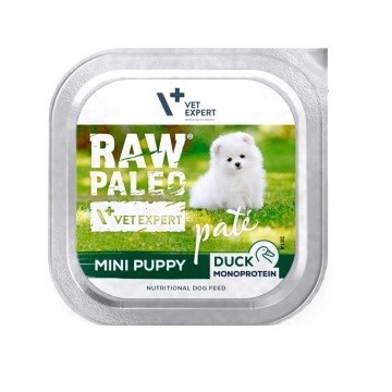 RAW PALEO Pâte Mini Puppy Duck - wet dog food - 150g