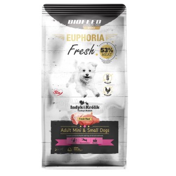 BIOFEED Euphoria Fresh Adult Mini & Small Turkey with rabbit - dry dog food - 8kg