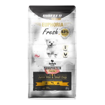 BIOFEED Euphoria Fresh Junior Mini & Small Monoprotein Turkey  - dry dog food - 2kg