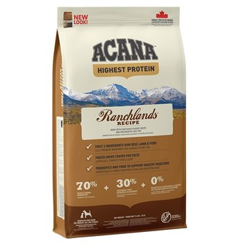 ACANA Highest Protein Ranchlands - dry dog food - 11 4kg