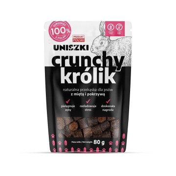 UNISZKI Crunchy Rabbit with Mint and Nettle - Dog Treat - 80g