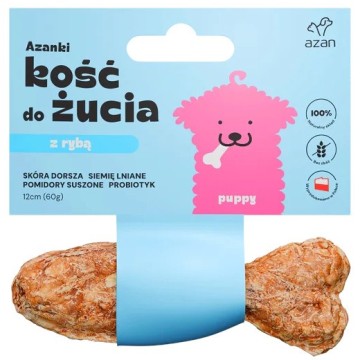 AZANKI Cod Bone with Probiotic Puppy in Fish Shape – Dog Treat – 12 cm
