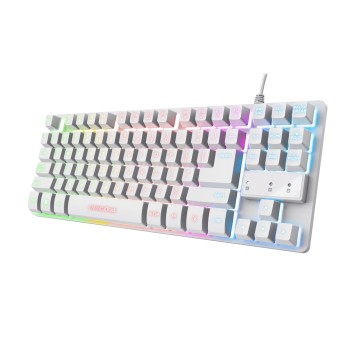 Trust GXT 833W THADO TKL US - gaming keyboard  white