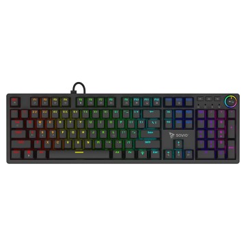 SAVIO STYX Mekanisk tastatur Outemu Peach Silent  Hot Swap  RGB
