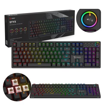 SAVIO STYX Mechanical Keyboard Outemu Brown  Hot Swap  RGB