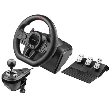 Tracer TRAJOY47345 Gaming Controller Black Steering Wheel + Pedals PlayStation 4  PlayStation 3  Xbox One  Xbox 360  Switch  PC