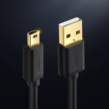 Ugreen USB cable - mini USB 480 Mbps 2m US132 (black)
