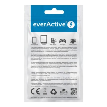 everActive cable USB-C 1m - Black  silicone  quick charge  3A - CBS-1CB