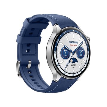 OnePlus Watch 2 3.63 cm (1.43 ) AMOLED Digital 466 x 466 pixels Touchscreen Nordic Blue Wi-Fi GPS (satellite)