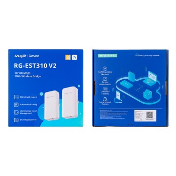 Ruijie Networks RG-EST310 V2 wireless access point 867 Mbit/s White Power over Ethernet (PoE)