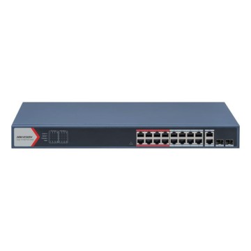 Hikvision DS-3E1318P-EI network switch Managed Fast Ethernet (10/100) Power over Ethernet (PoE) 1U Blue