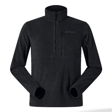 Berghaus Prism Half Zip Polartec® Fleece - men's fleece sweatshirt  size M (black)