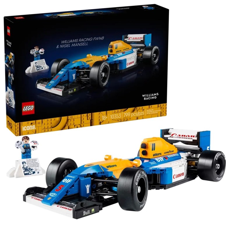 LEGO ICONS 10353 Williams Racing FW14B & Nigel Mansell LEGO ICONS 10353 Williams Racing FW14B & Nigel Mansell